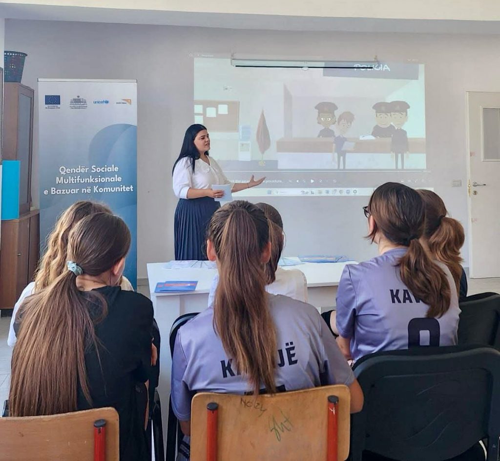 Takim informues në Qendrën TOK me UNICEF dhe Qendrën Burimore të Alternativave të Zhvillimit për parandalimin e krimeve tek të rinjtë